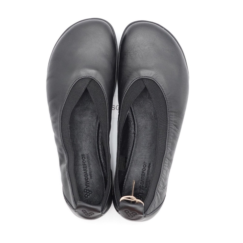 NEW VivoBarefoot Women's Opanka Ballerina Flats 201470-01 Obsidian - Picture 3 of 13